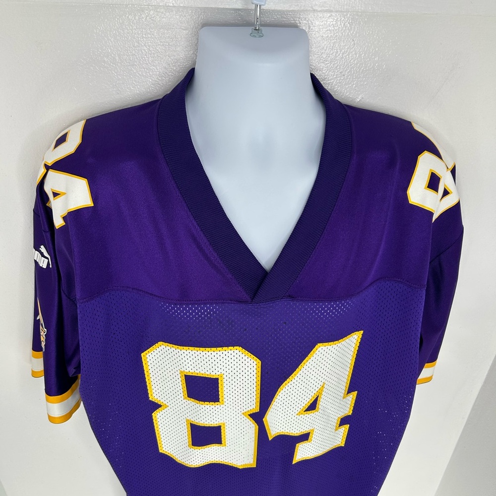 Minnesota Vikings Puma Jersey Men's XL NFL Randy Moss #84 Vintage 90s Y2K *READ - Picture 5 of 15